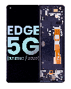 OLED Assembly With Frame Compatible For Motorola Edge 5G (XT2063/2020) (Genuine OEM) (Midnight Magenta)