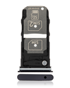 Dual Sim Card Tray Compatible For Motorola Edge 5G (XT2063/2020) (Thunder Gray)
