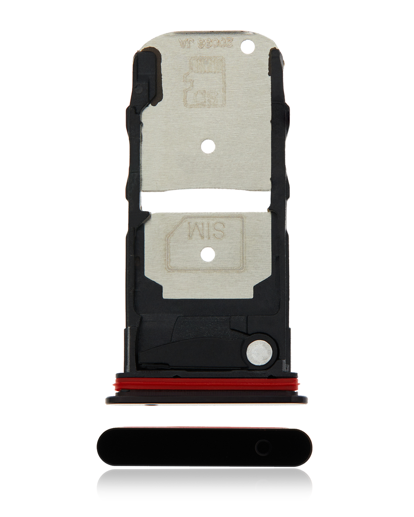 Single Sim Card Tray Compatible For Motorola Edge 5G (XT2063-3/2020) (Smokey Sangria)