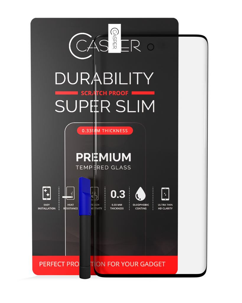 Casper UV Tempered Glass With Glue Compatible For Samsung Galaxy S20 Ultra (Case Friendly) (Retail Pack)