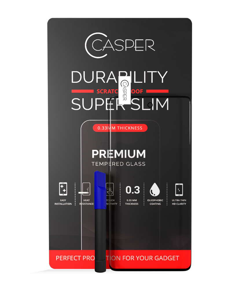Casper UV Tempered Glass With Glue Compatible For Samsung Galaxy S20 Plus (Case Friendly) (Retail Pack)