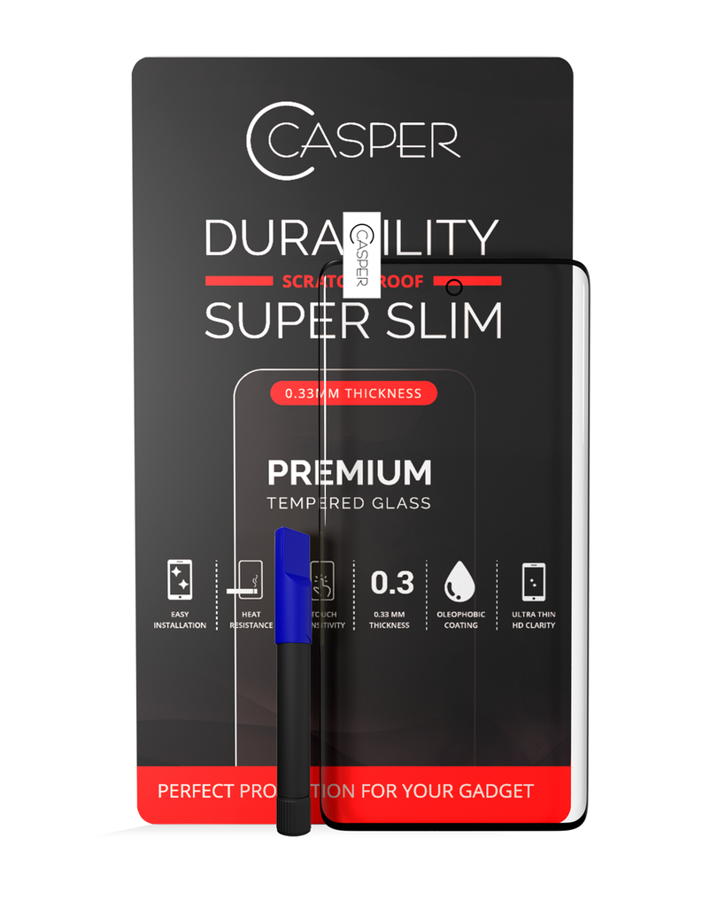 Casper UV Tempered Glass With Glue Compatible For Samsung Galaxy S20 5G (Case Friendly) (Retail Pack)