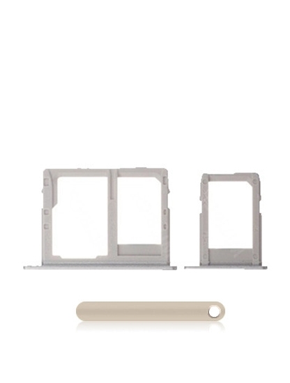 Sim Card Tray Compatible For Samsung Galaxy J8 (J810/2018) (Gold) (2 Piece Set)