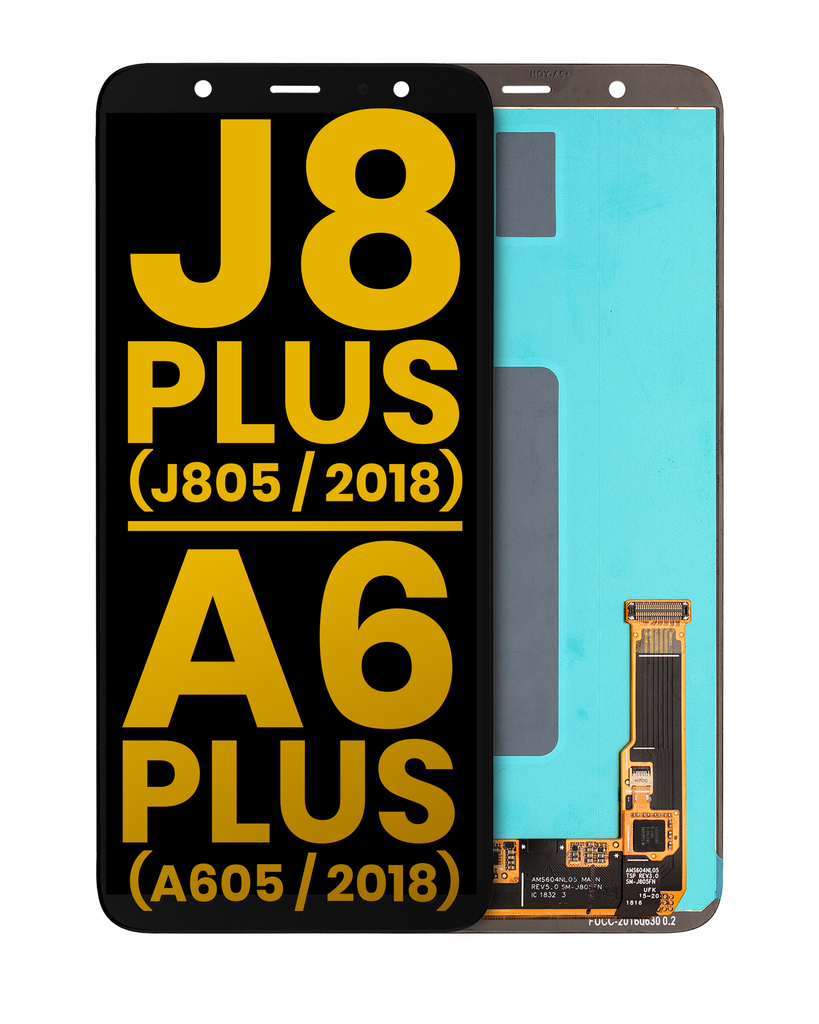 OLED Assembly Without Frame Compatible For Samsung Galaxy J8 Plus (J805/2018)/A6 Plus (A605/2018) (Refurbished) (All Colors)