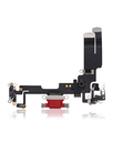 Charging Port Flex Cable Compatible For iPhone 14 (Used OEM Pull) (Red)