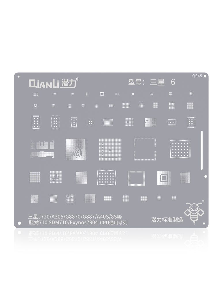 Bumblebee Stencil (QS45) For Samsung J720/A30/A8S/M30 (Snapdragon710/SDM710/Exynos7904) CPU Universal Series (Qianli)