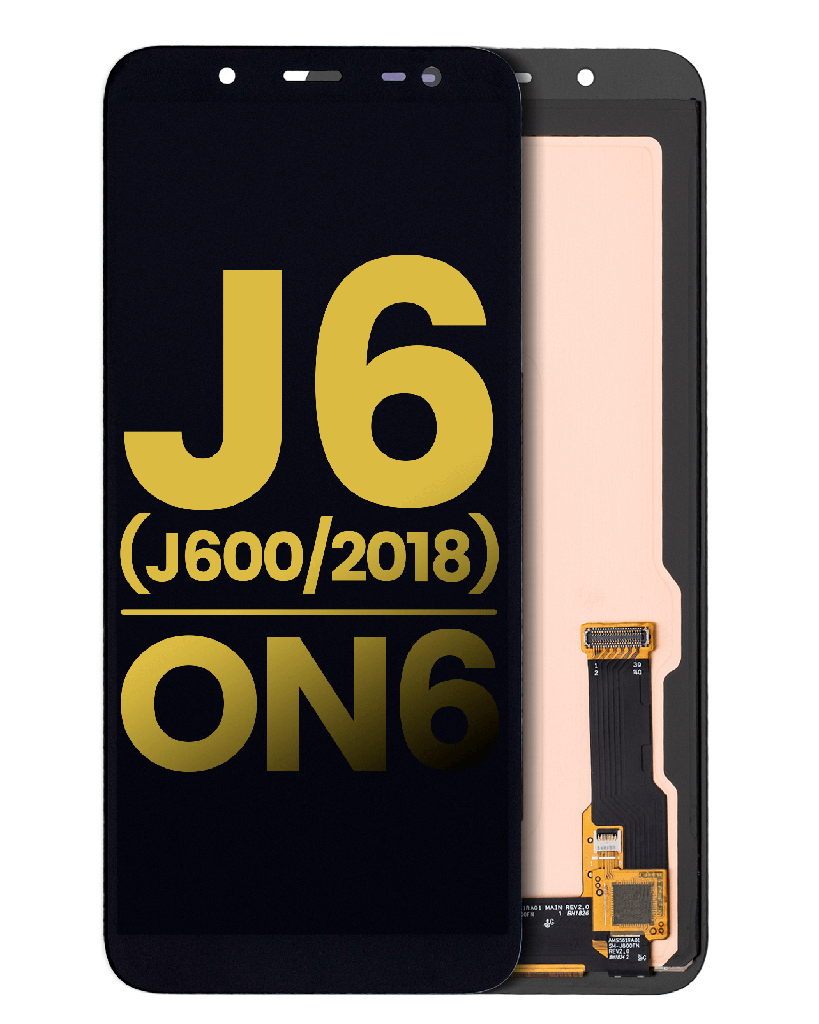 OLED Assembly Without Frame Compatible For Samsung Galaxy J6/On6 (J600/2018) (Refurbished) (Black)