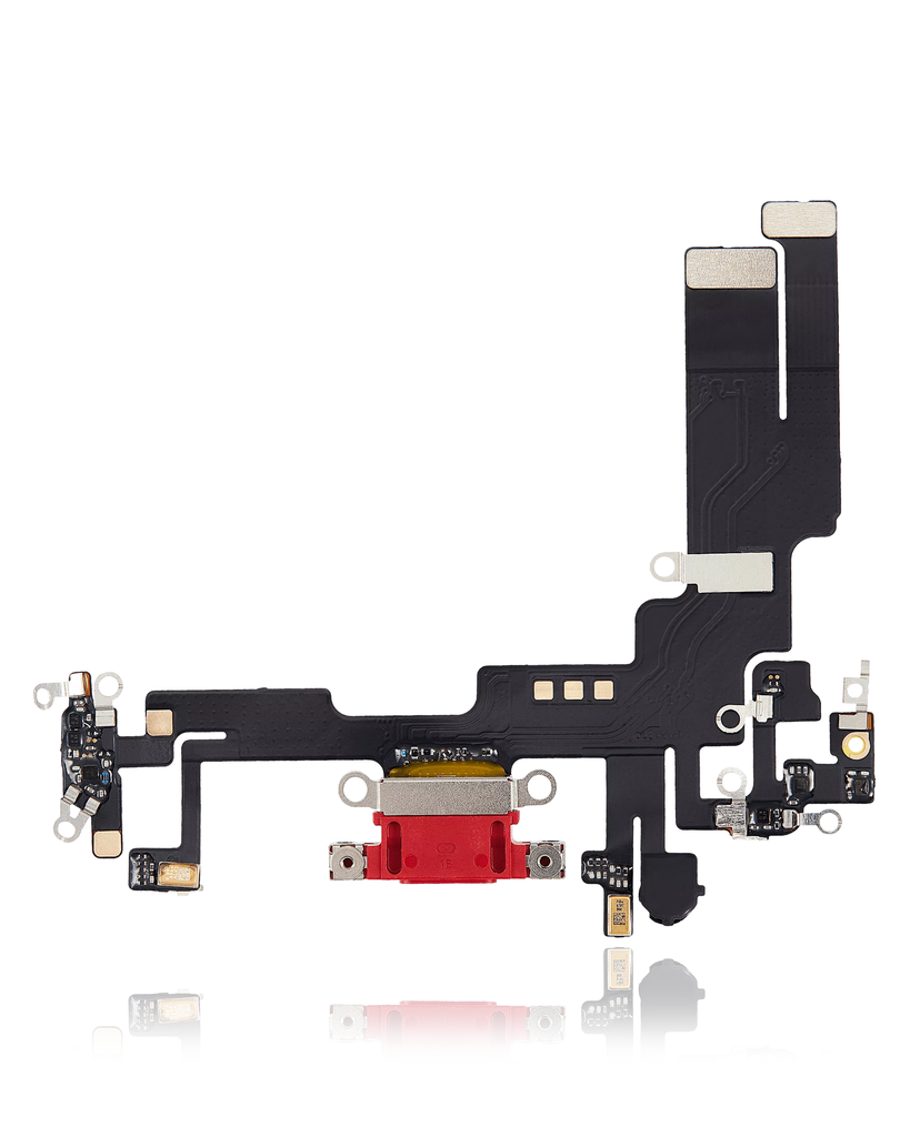 Charging Port Flex Cable Compatible For iPhone 14 (Aftermarket Plus) (Red)