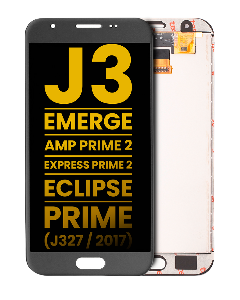 LCD Assembly Without Frame Compatible For Samsung Galaxy J3/Emerge/Amp Prime 2/Express Prime 2/Eclipse/Prime (J327/2017) (Refurbished) (Silver/Gray)