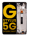 LCD Assembly With Frame Compatible For Motorola Moto G Stylus 5G (XT2315/2023) (Refurbished) (Cosmic Black)