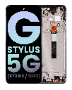 LCD Assembly With Frame Compatible For Motorola Moto G Stylus 5G (XT2315/2023) (Genuine OEM) (Cosmic Black)