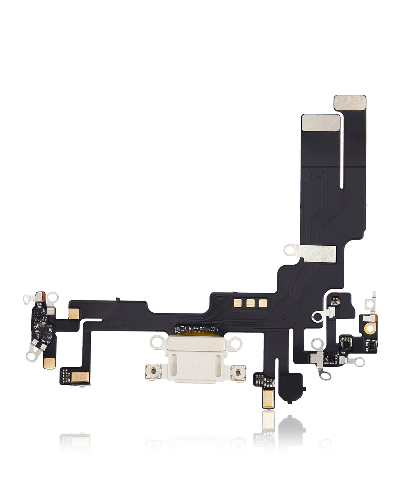 Charging Port Flex Cable Compatible For iPhone 14 (Aftermarket Plus) (Starlight)