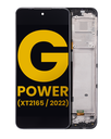 LCD Assembly With Frame Compatible For Motorola Moto G Power (XT2165/2022) (Refurbished) (All Colors)