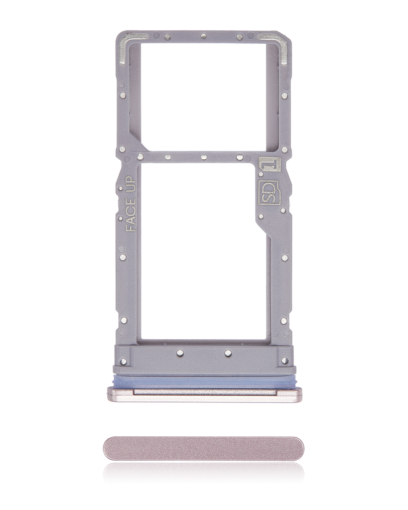 Single Sim Card Tray Compatible For Motorola Moto G Stylus 4G (XT2211/2022) (Metallic Rose)