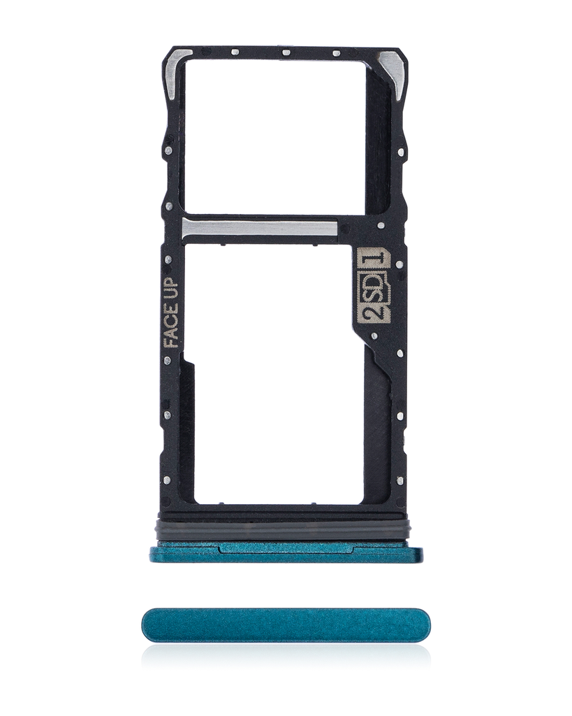 Dual Sim Card Tray Compatible For Motorola Moto G50 (XT2137/2021) (Aqua Green)