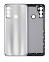 Back cover Glass Compatible For Motorola Moto G40 Fusion (XT2147-1/2021) (Silver)