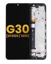 LCD Assembly With Frame Compatible For Motorola Moto G30 (XT2129/2021) (Refurbished) (Phantom Black)