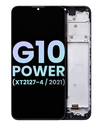 LCD Assembly With Frame Compatible For Motorola Moto G10 Power (XT2127-4/2021) (Genuine OEM) (Black)