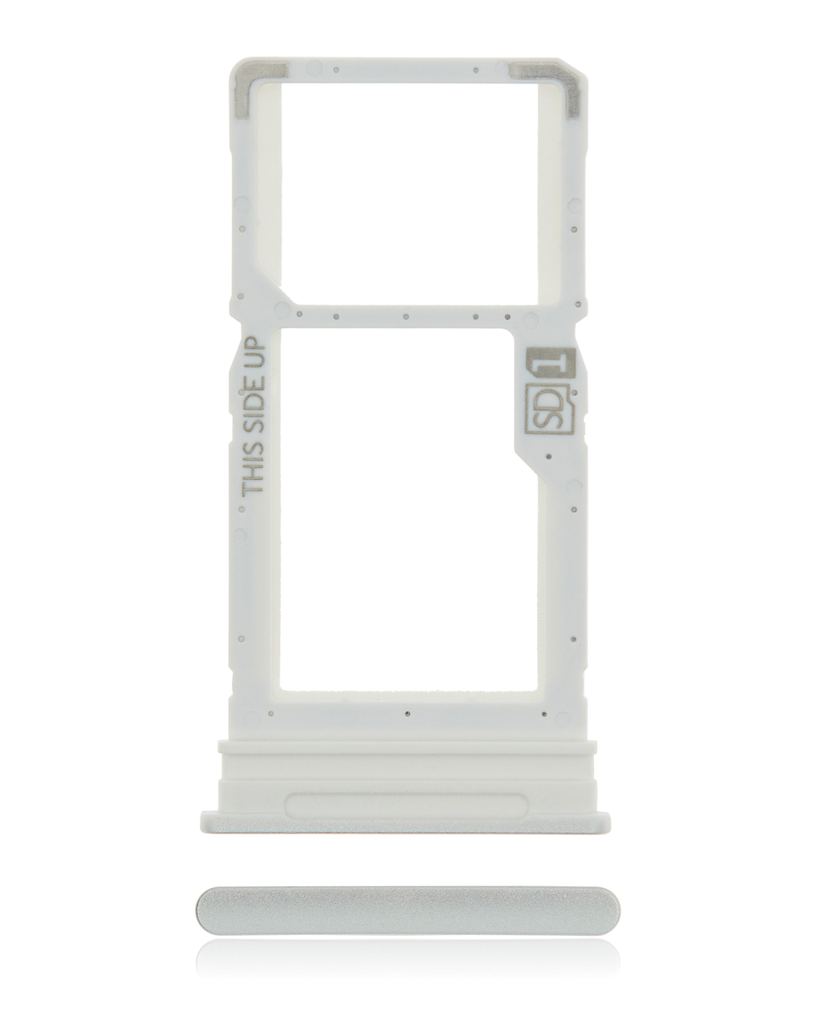 Single Sim Card Tray Compatible For Motorola Moto G 5G (XT2113-3/2020) (Frosted Silver)