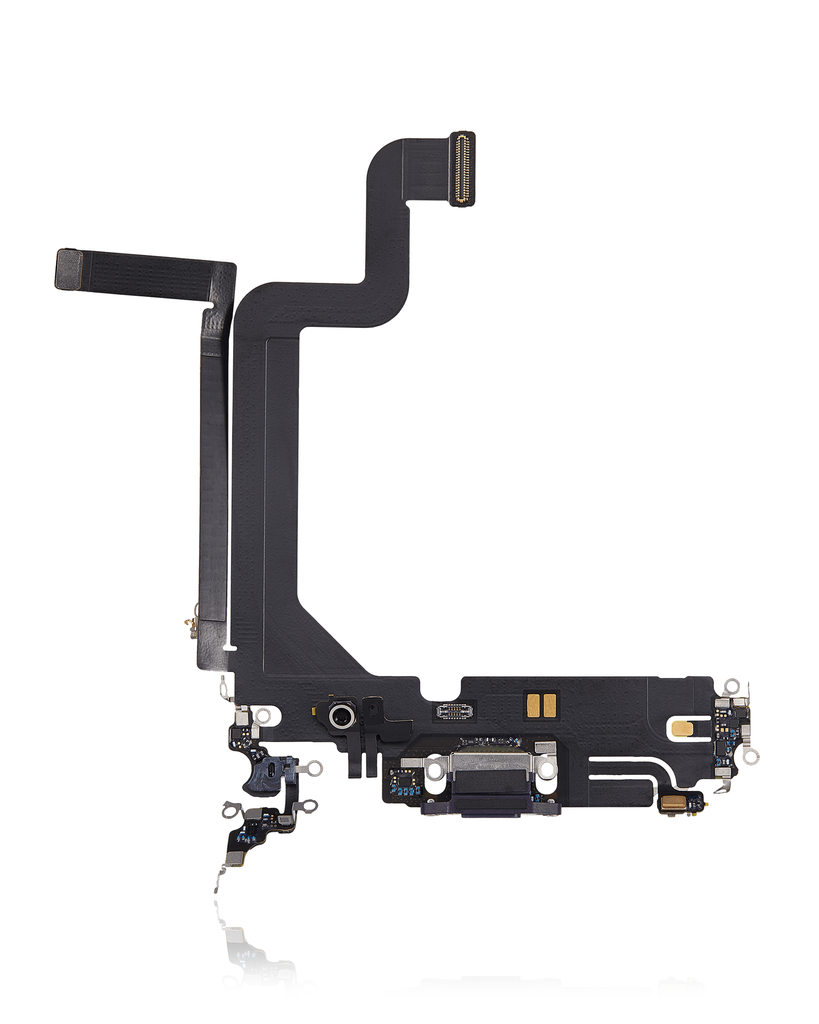 Charging Port Flex Cable Compatible For iPhone 14 Pro Max (Used OEM Pull) (Deep Purple)