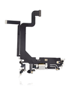 Charging Port Flex Cable Compatible For iPhone 14 Pro Max (Aftermarket Plus) (Silver)
