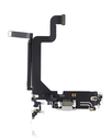 Charging Port Flex Cable Compatible For iPhone 14 Pro Max (Premium) (Silver)