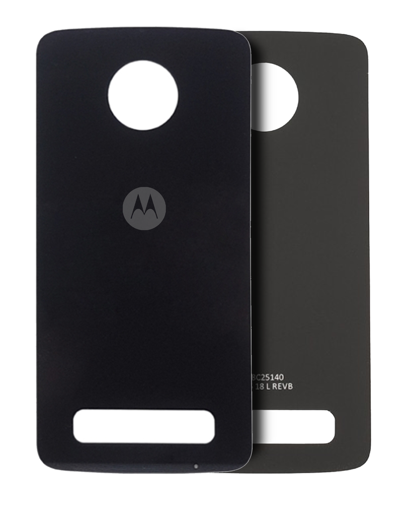 Back cover Glass Compatible For Motorola Moto Z Play (XT1635-01/2016) (Genuine OEM) (Black)