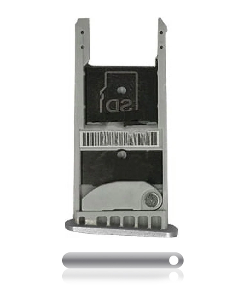 Sim Card Tray Compatible For Motorola Moto Z Play Droid (XT1635/2016) (Silver)