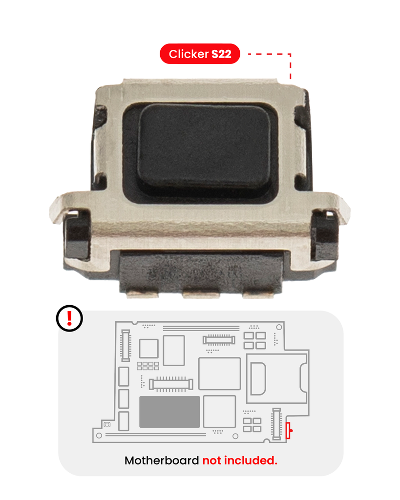 Power &amp; Volume Button Clicker Compatible For Motorola Moto Z2 Play (XT1710/2017) (Soldering Required)