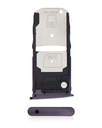 Single Sim Card Tray Compatible For Motorola Moto Z4 (XT1980/2019) (Purple)