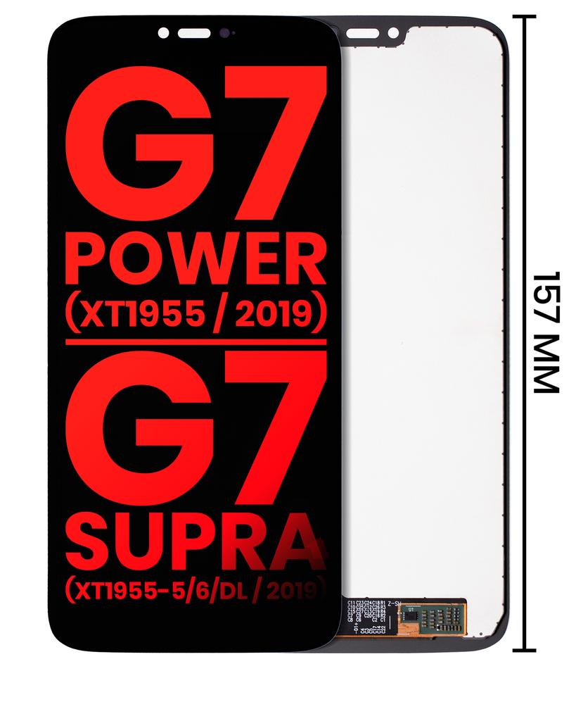 LCD Assembly Without Frame Compatible For Motorola Moto G7 Power (XT1955/2019)/G7 Supra (XT1955-5/6/DL/2019) (US Version) (157MM) (Aftermarket Plus) (All Colors)
