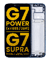 LCD Assembly With Frame Compatible For Motorola Moto G7 Power (XT1955/2019)/G7 Supra (XT1955-5/6/DL/2019) (US Version) (157MM) (Refurbished) (Marine Blue)