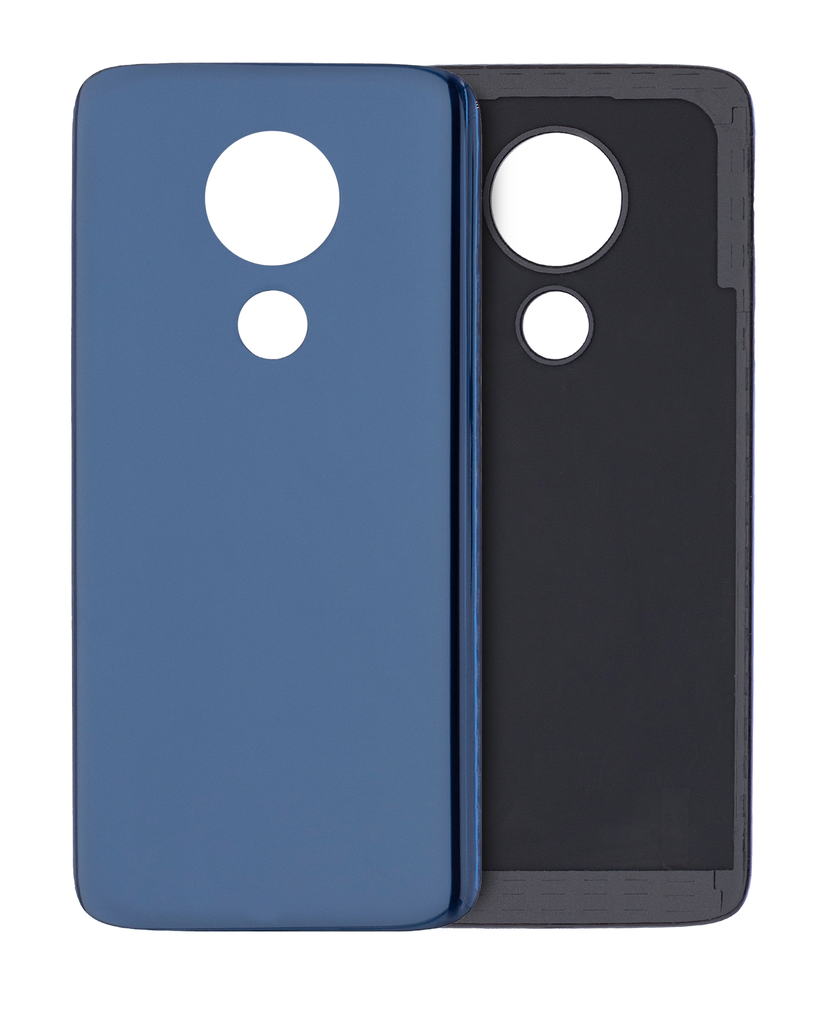 Back cover Glass Compatible For Motorola Moto G7 Power (XT1955/2019) (Marine Blue) (International Version)
