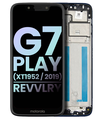 LCD Assembly With Frame Compatible For Motorola Moto G7 Play (XT1952DL/2019)/T-Mobile Revvlry (Genuine OEM) (Starry Black)