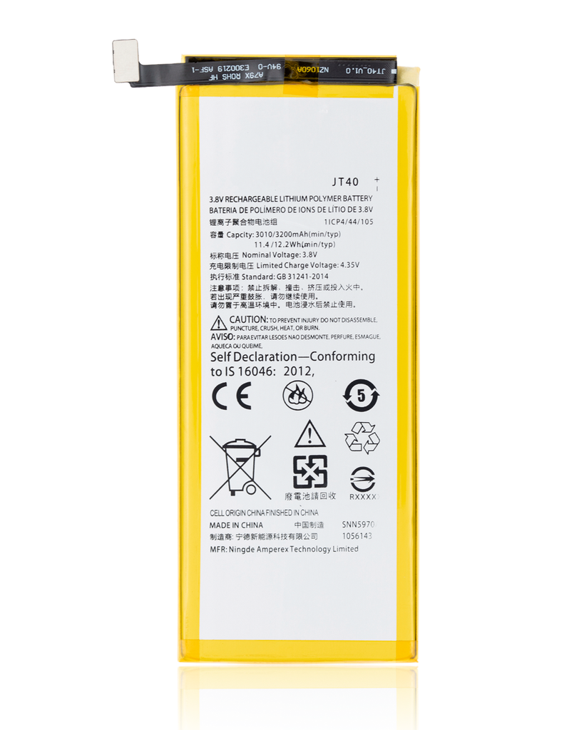 Replacement Battery Compatible For Motorola Moto G6 Plus (XT1926/2018) (JT40)