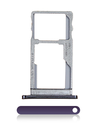 Single Sim Card Tray Compatible For Motorola Moto G6 Play/G6 Forge (XT1922/2018) (Purple)