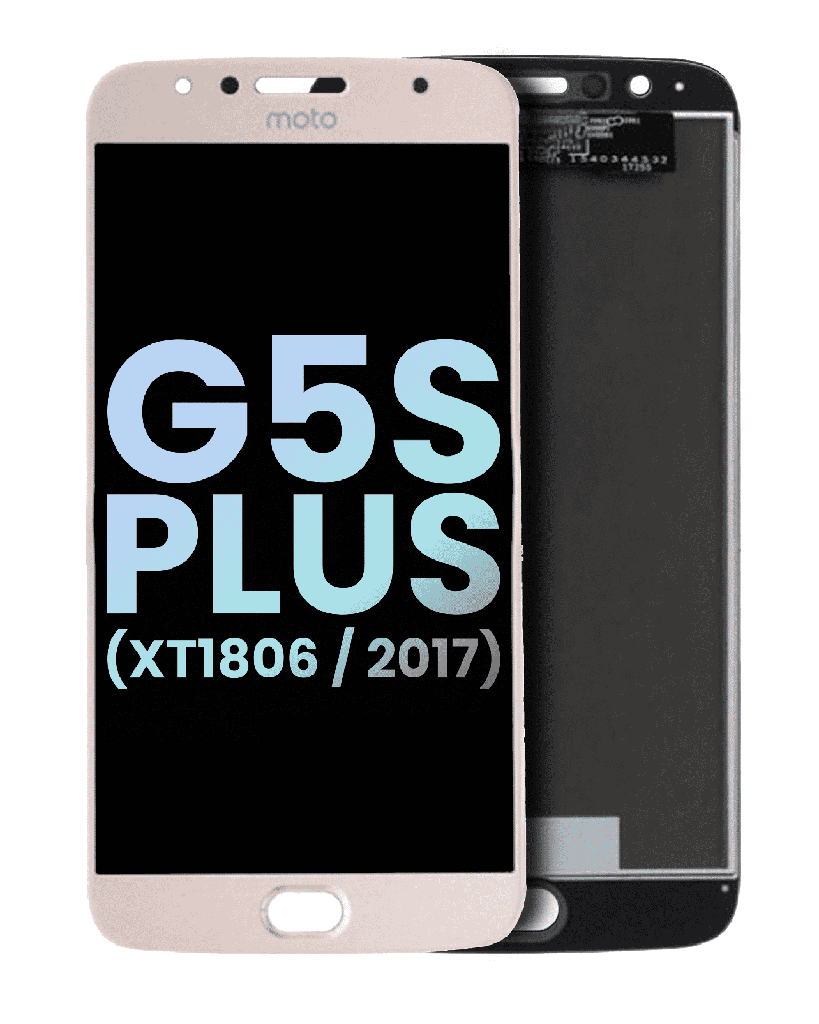 LCD Assembly Without Frame Compatible For Motorola Moto G5S Plus (XT1806/2017) (Genuine OEM) (Blush Gold)