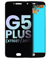 LCD Assembly Without Frame Compatible For Motorola Moto G5 Plus (XT1687/2017) (With Fingerprint Scanner) (Genuine OEM) (Black)