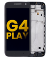 LCD Assembly With Frame Compatible For Motorola Moto G4 Play (XT1600/XT1601/XT1602/XT1603/XT1604/XT1607/XT1609/2016) (Refurbished) (Black)