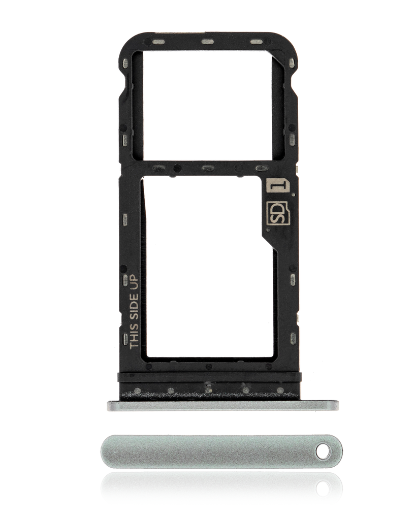 Sim Card Tray Compatible For Motorola Moto G Power (XT2117/2021) (Genuine OEM) (Hazy Silver)