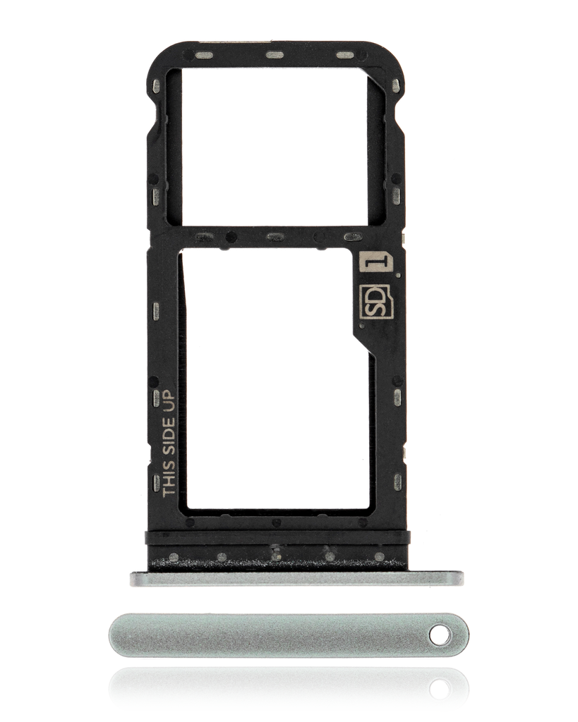 Sim Card Tray Compatible For Motorola Moto G Power (XT2117/2021) (Polar Silver)