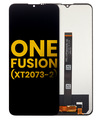 LCD Assembly Without Frame Compatible For Motorola One Fusion (XT2073-2/2020) (Refurbished) (Black)
