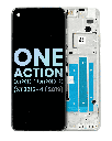 LCD Assembly With Frame Compatible For Motorola One Action (XT2013-1/XT2013-2/XT2013-4/2019) (Genuine OEM) (White)