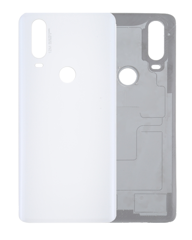 Back cover Glass Compatible For Motorola Moto One Action (XT2013-1/XT2013-2/XT2013-4/2019) (Genuine OEM) (White)