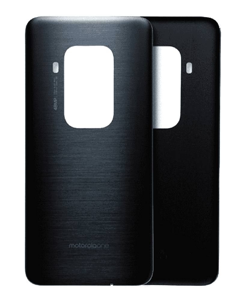 Back cover Glass Compatible For Motorola One Zoom (XT2010-01/2019) (Genuine OEM) (Gray)