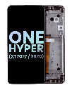 LCD Assembly With Frame Compatible For Motorola One Hyper (XT2027/2020) (Genuine OEM) (Fresh Orchid)