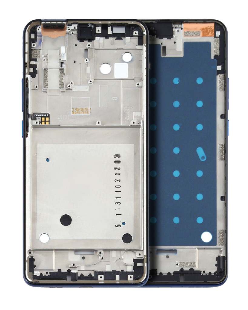 Mid-Frame Housing Assembly Compatible For Motorola Moto One Hyper (XT2027-1/2020) (Genuine OEM) (Blue)