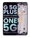 LCD Assembly With Frame Compatible For Motorola Moto G 5G Plus (XT2075/2020)/One 5G (XT2075/2020) (Genuine OEM) (Surfing Blue)