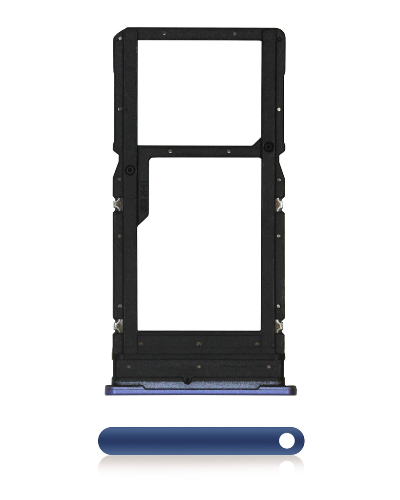 Sim Card Tray Compatible For Motorola One 5G (XT2075-1/XT2075-2/2020) (Genuine OEM) (Prussian Blue)