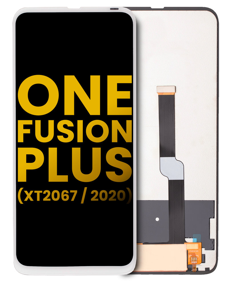 LCD Assembly Without Frame Compatible For Motorola One Fusion Plus (XT2067/2020) (Refurbished) (White)